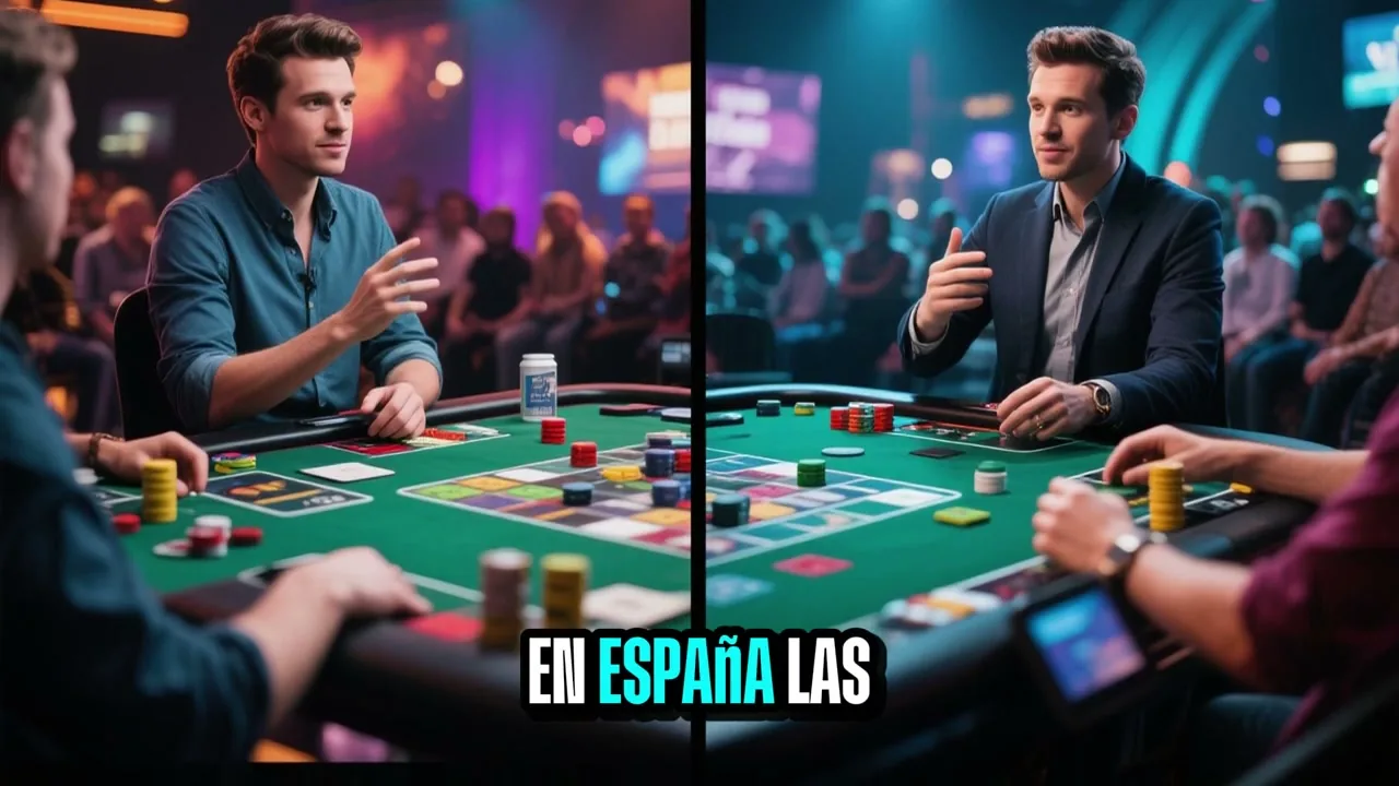 Mesa de ruleta en vivo con el crupier lanzando la bola