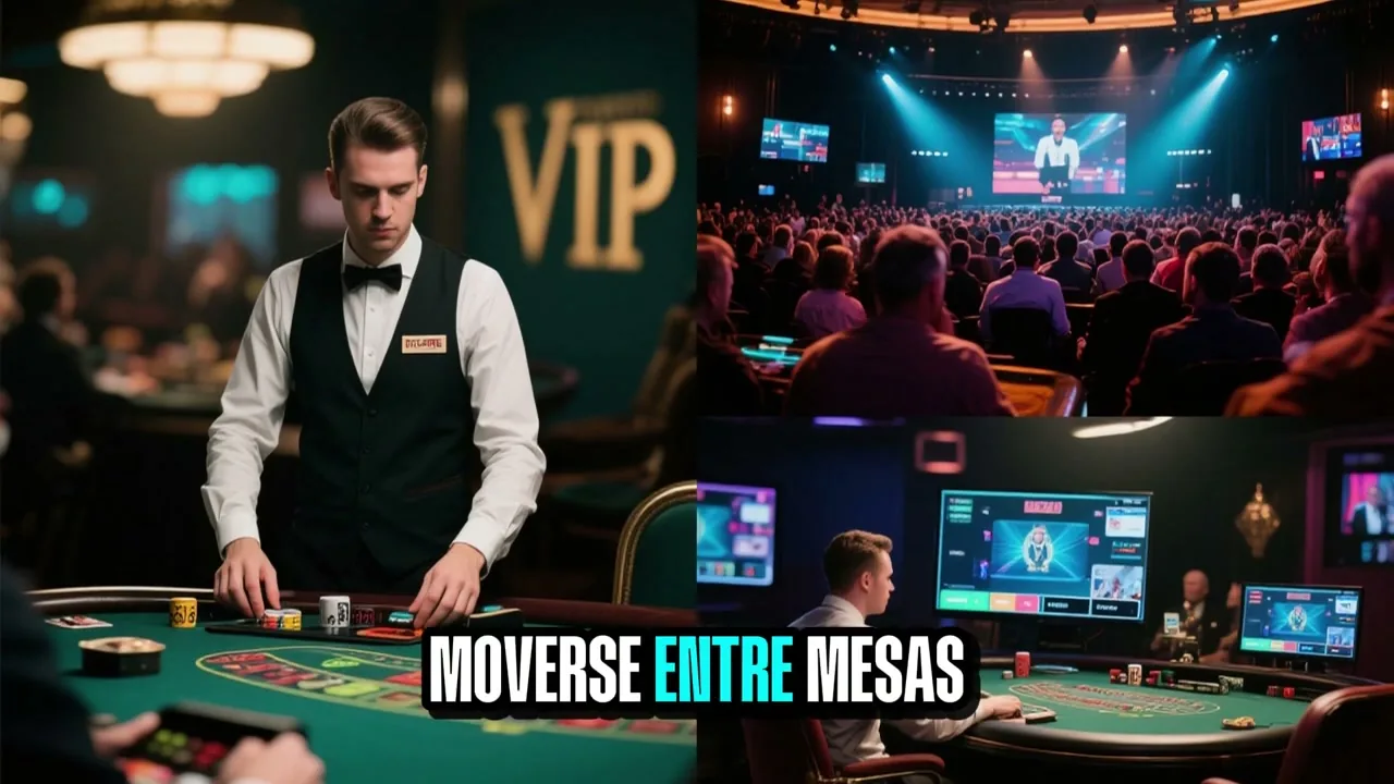 Jugador accediendo a un casino en vivo desde el móvil