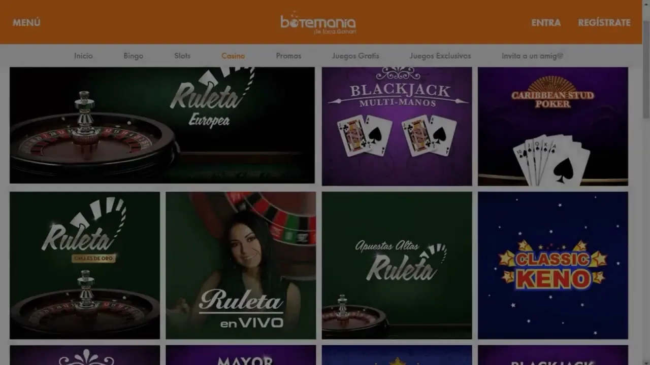 Botemania: en el casino