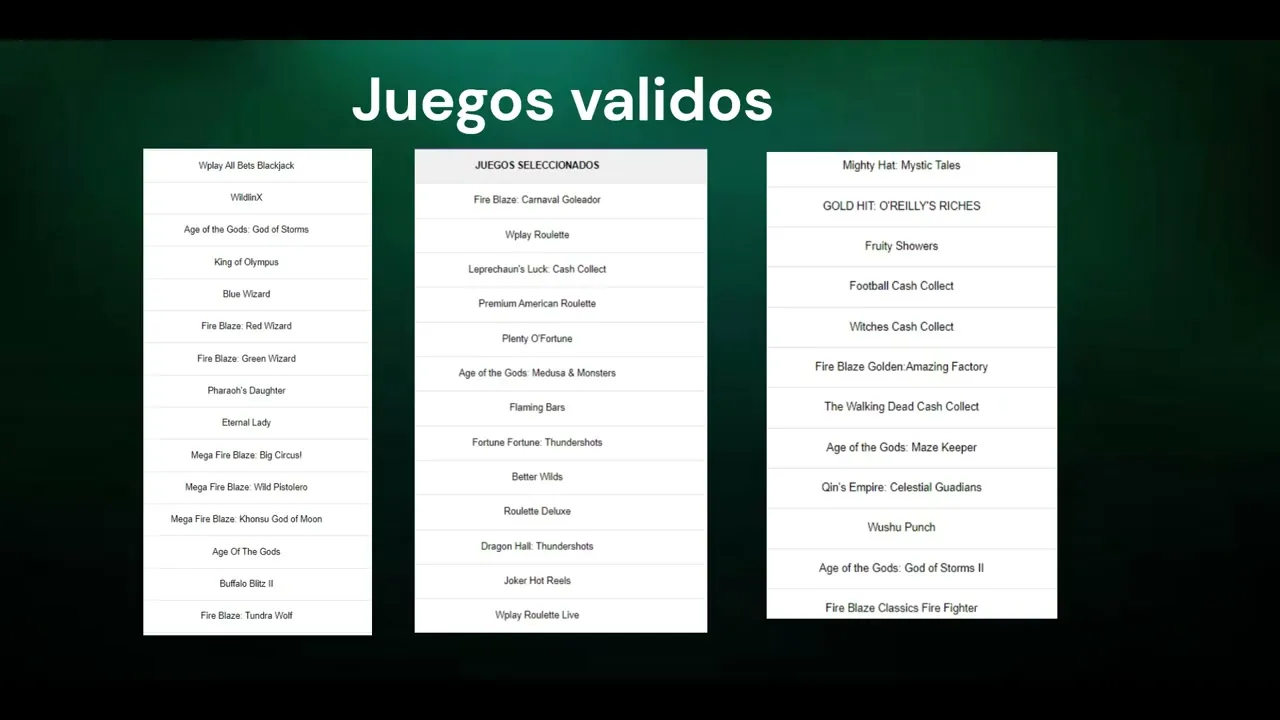 bono de recarga: jugabilidad