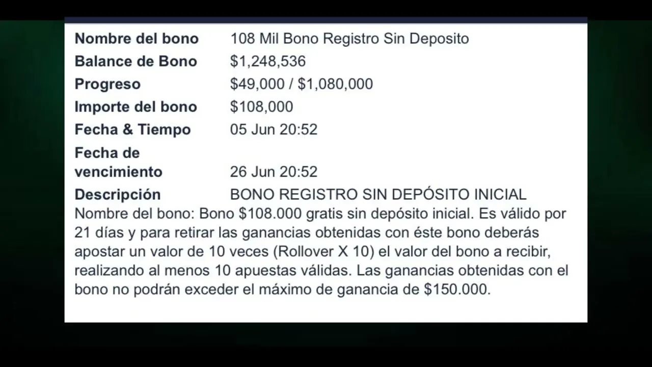 Bonos sin depósito en España