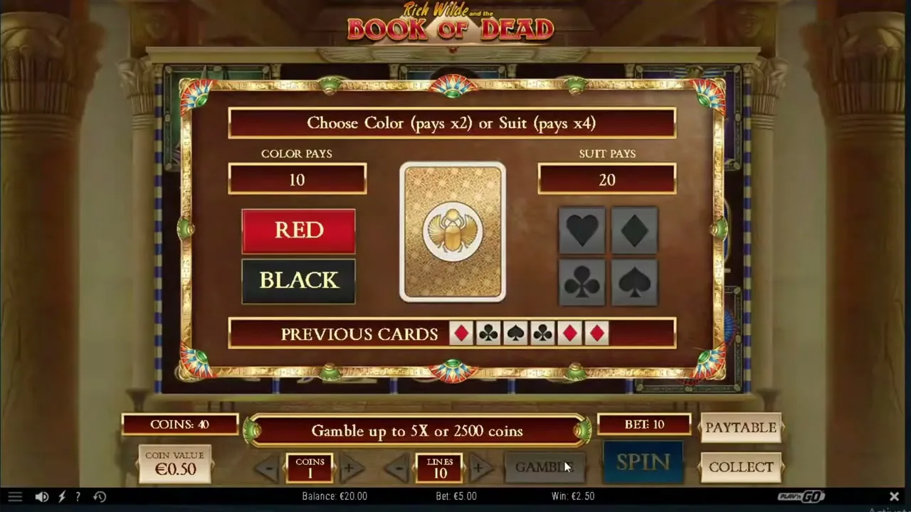 Book of Dead: en el casino