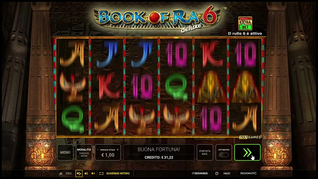 Book of Ra Deluxe: detalle