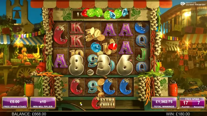 Extra Chilli: en el casino