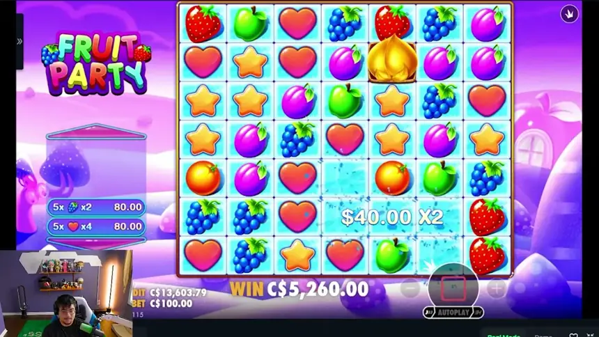 Fruit Party: pantalla