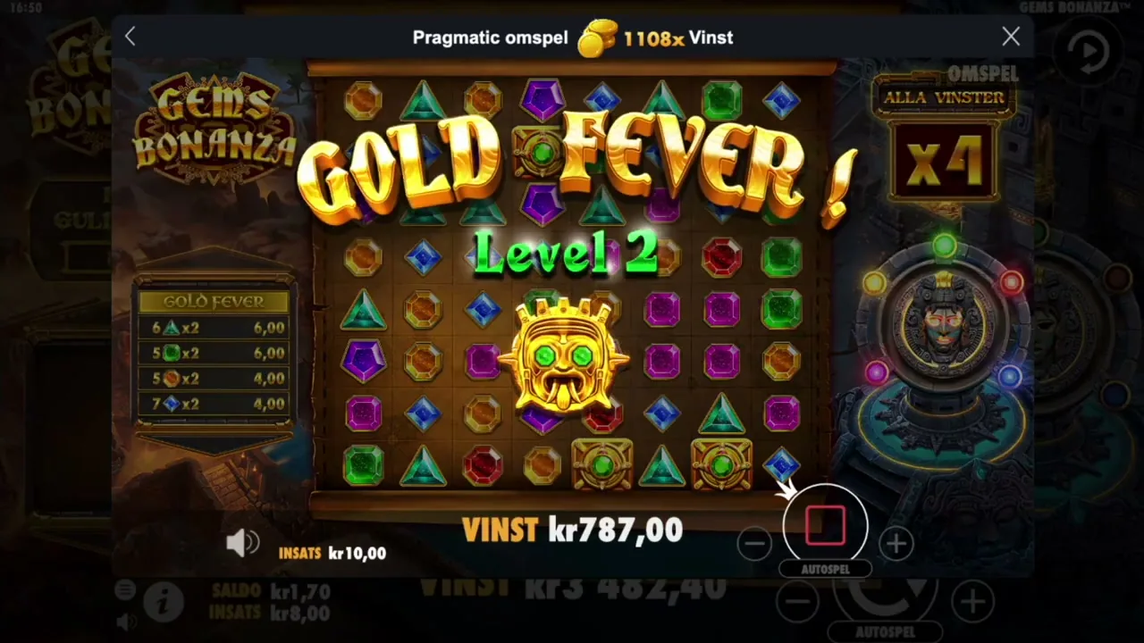 Gems Bonanza: jugabilidad