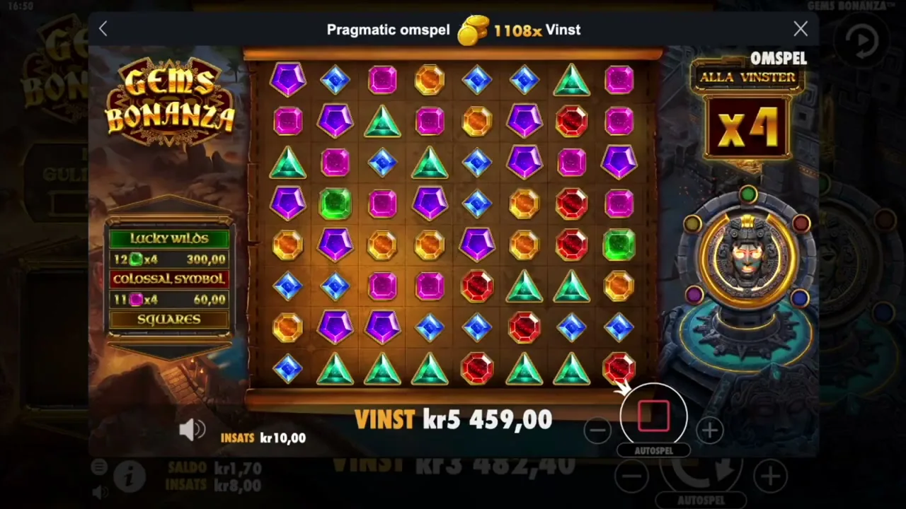 Gems Bonanza: detalle
