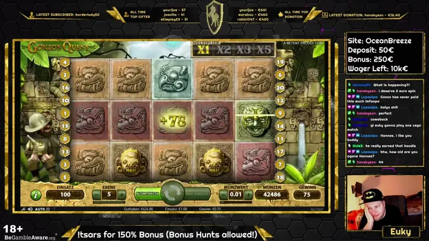 Gonzo's Quest: en el casino