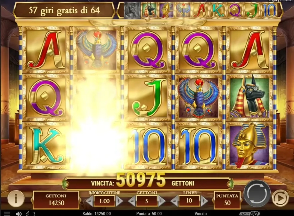 Legacy of Dead: en el casino
