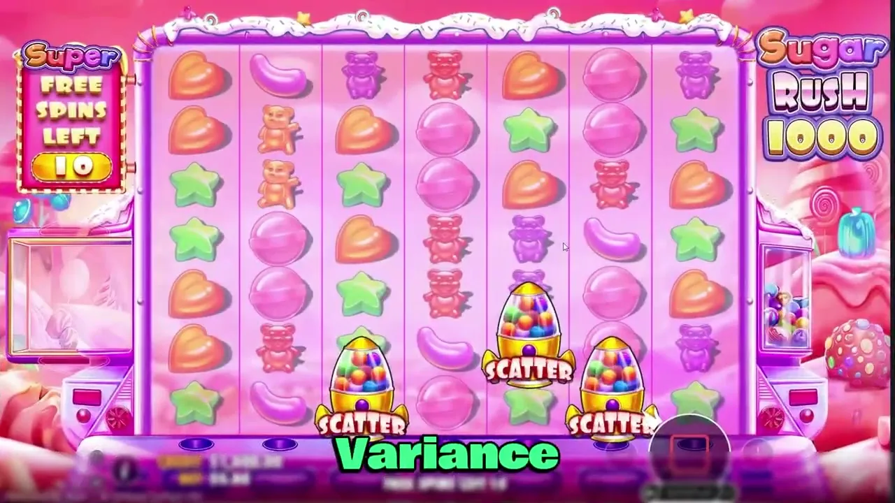 Sugar Rush 1000: pantalla