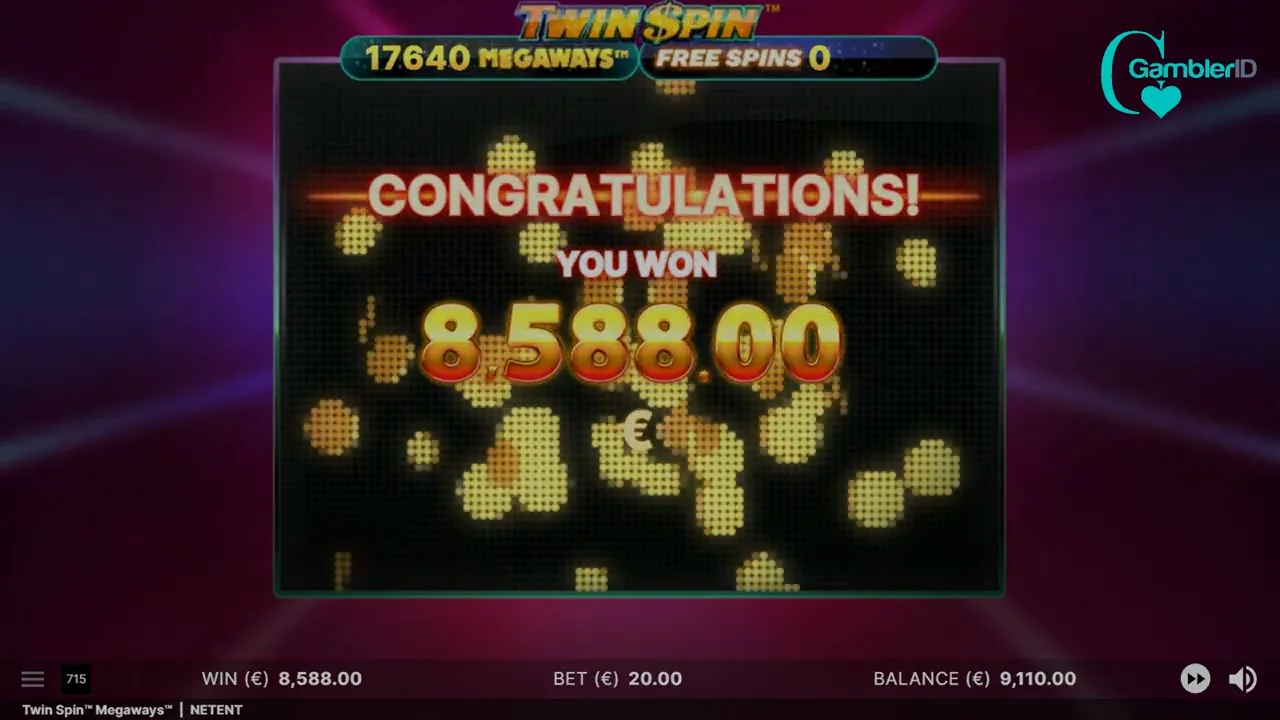 Twin Spin: pantalla